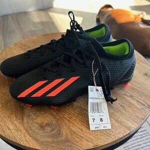 Adidas X Speedportal.3 FG Soccer Cleats, Black, Unisex: US Men 7/US Women 8 -NEW